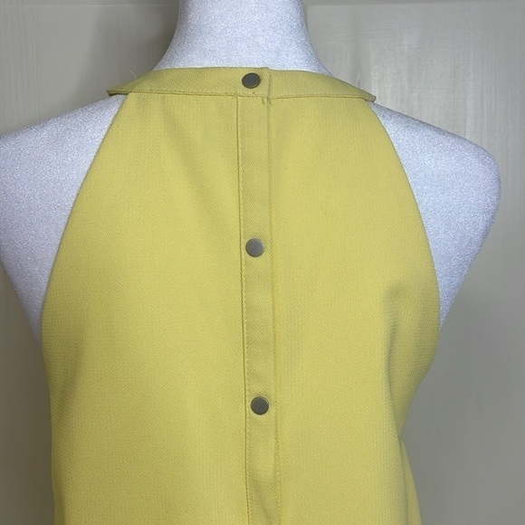 ESLEY Women’s Yellow Scalloped Shift Dress Size L - Picture 7 of 8